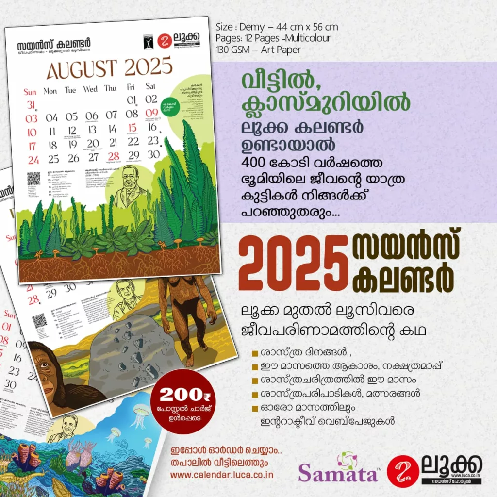 ലൂക്ക സയൻസ് കലണ്ടർ – 2025